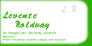 levente moldvay business card